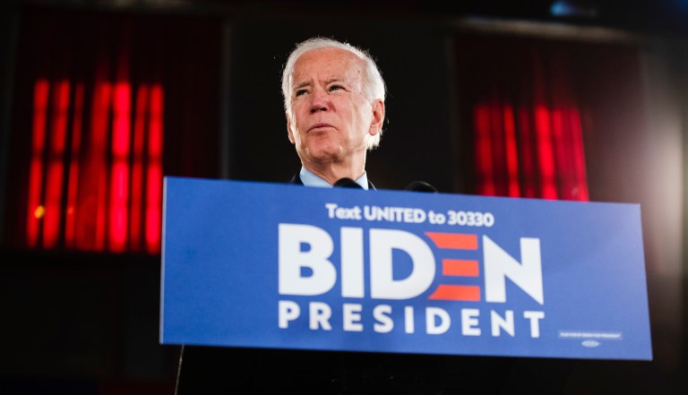 Democratic presidential candidate former Vice President Joe Biden speaks during a campaign event, Wednesday, Oct. 23, 2019, in Scranton, Pa.