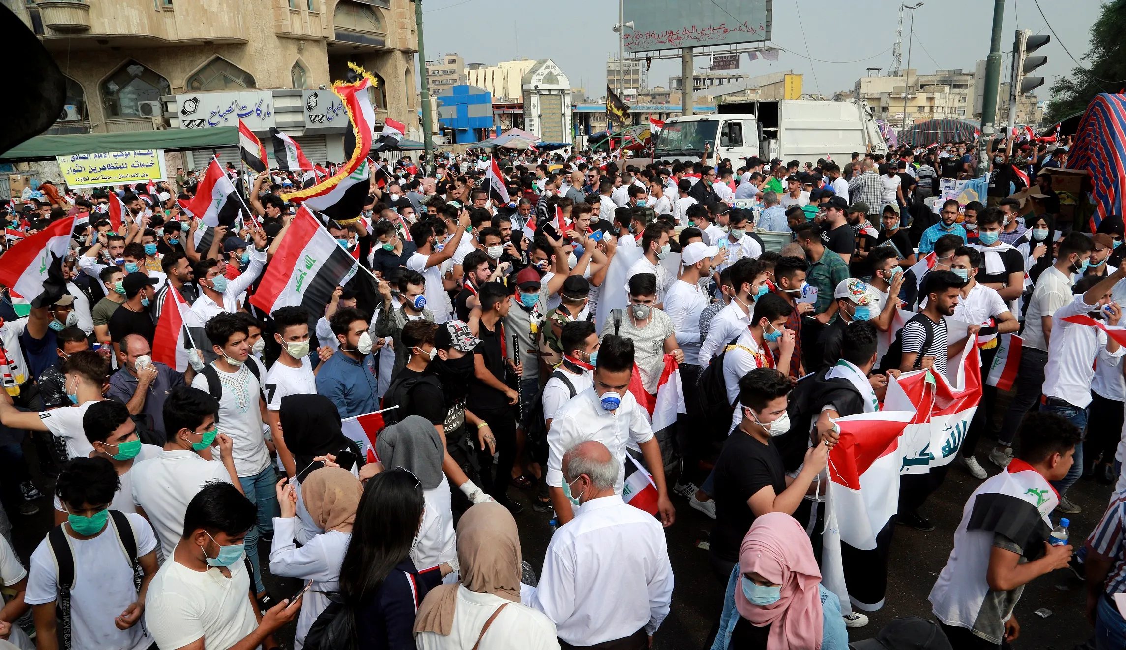 Iraqi protests bring Baghdad to the tipping point
