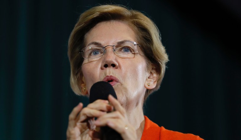 Democratic presidential candidate Sen. Elizabeth Warren speaks during a town hall meeting at Grinnell College, Monday, Nov. 4, 2019, in Grinnell, Iowa.