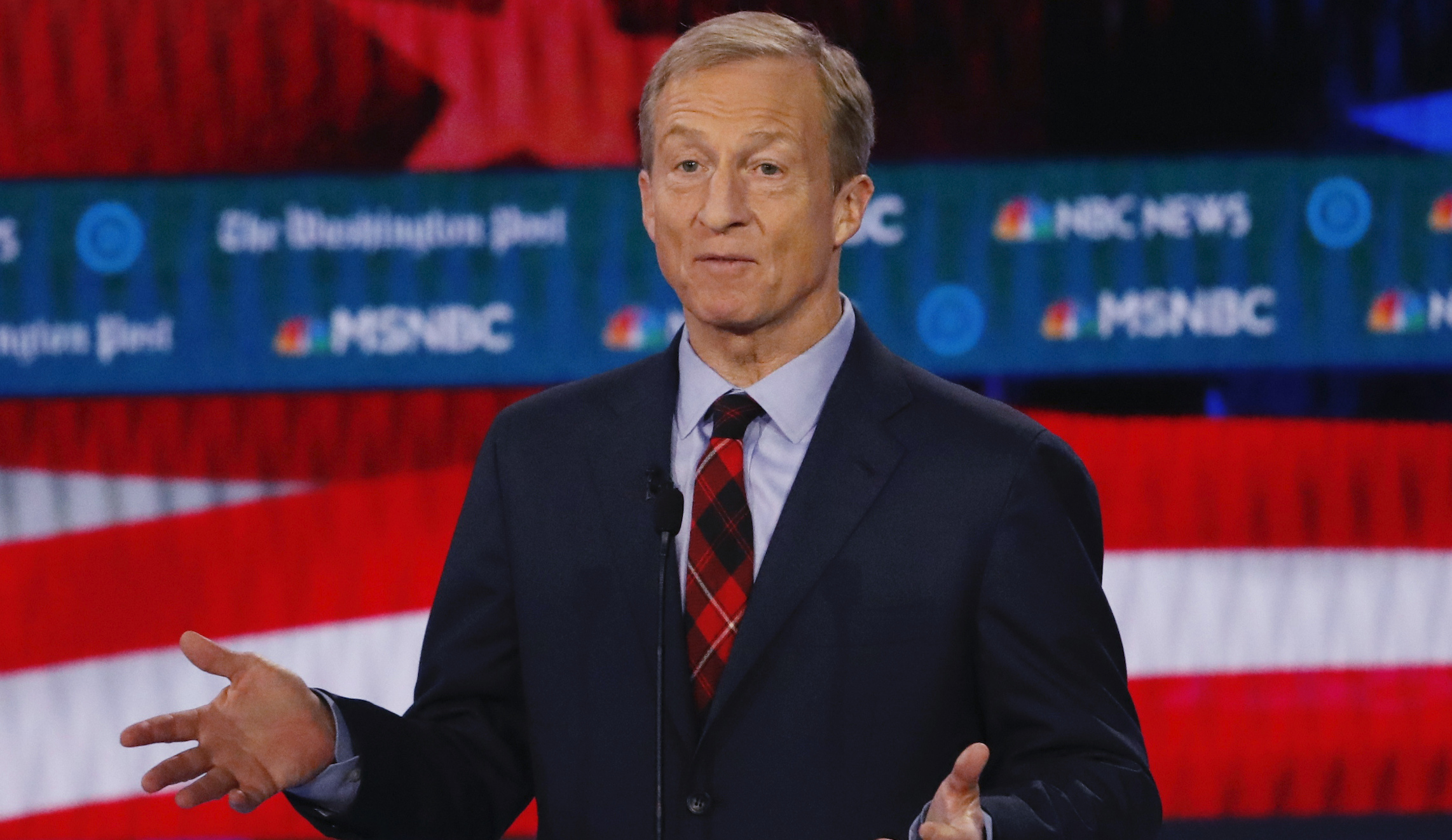 ‘More billionaires than black people on the debate stage’: Rich candidates stoke anger as Steyer makes debate