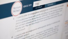 In the gender debate, the dictionary chooses a side