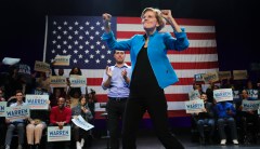 ‘You’re a fraud!’: Protester screams at Elizabeth Warren for ‘siding with Iran’