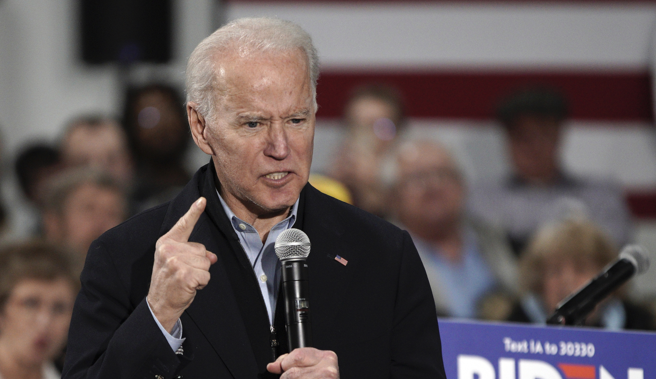 Biden slams Trump rather than 2020 Democratic rivals in Iowa closing argument