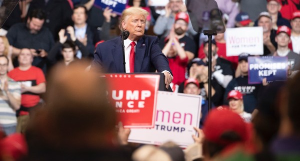 Trump targets swing states with base-friendly message on guns