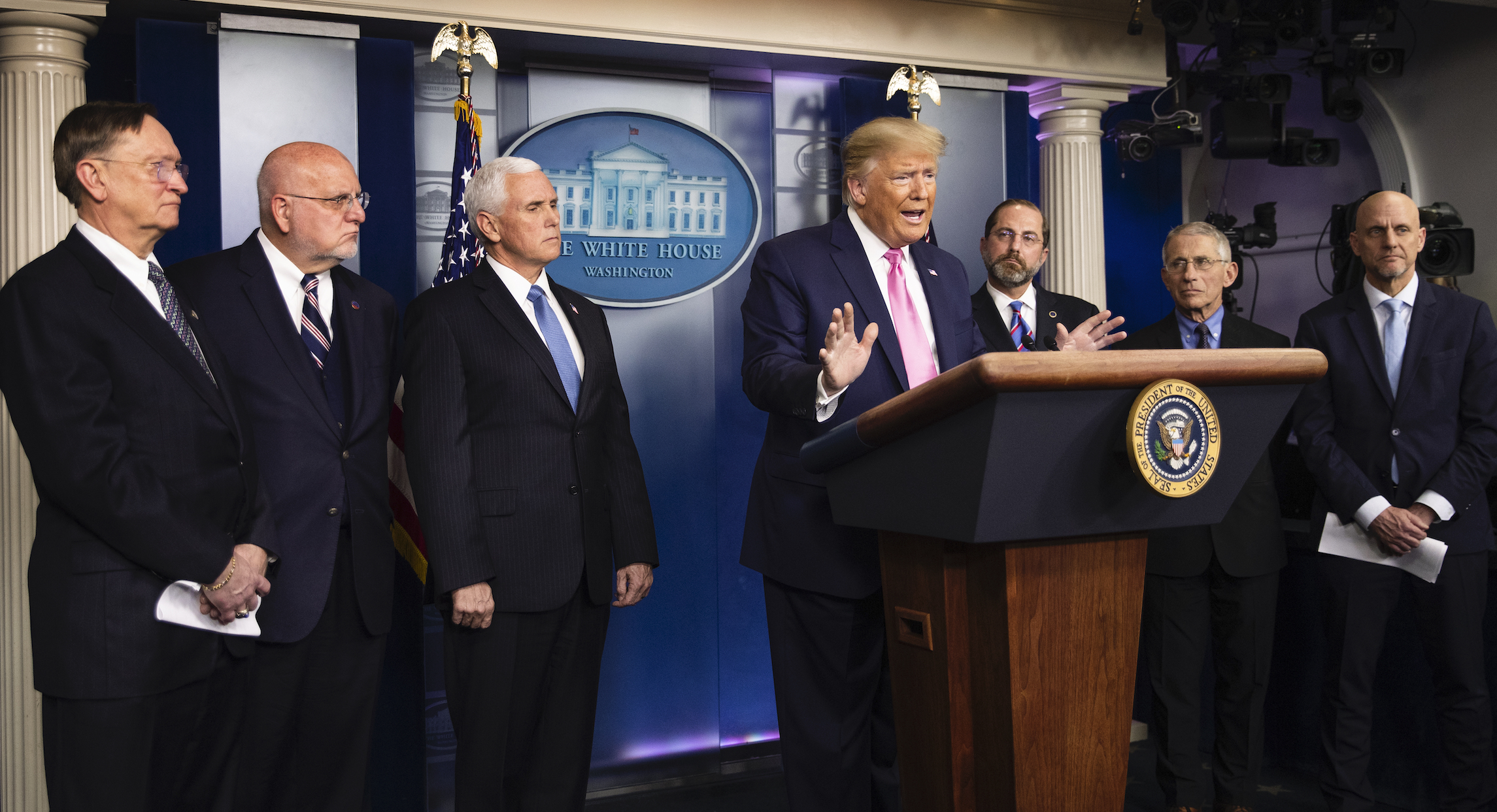 ‘We’re looking at that whole situation’: Trump floats government coverage for uninsured coronavirus patients