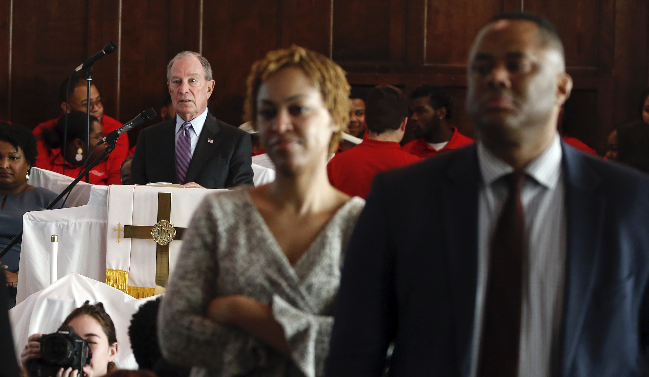 WATCH: Protesters turn their backs on Bloomberg during ‘Bloody Sunday’ anniversary church service