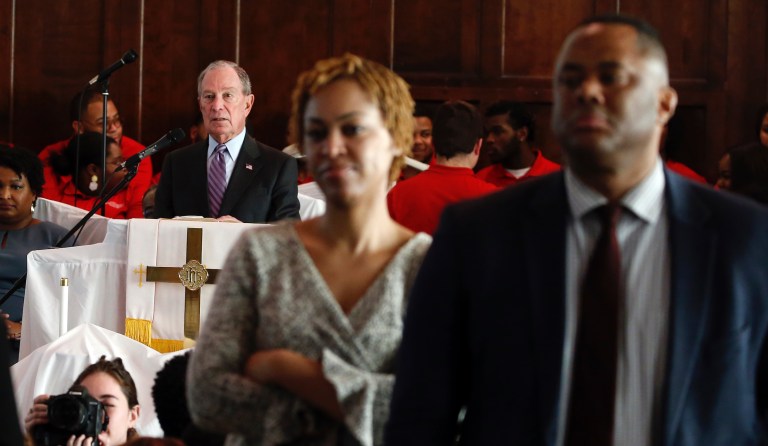 WATCH: Protesters turn their backs on Bloomberg during ‘Bloody Sunday’ anniversary church service
