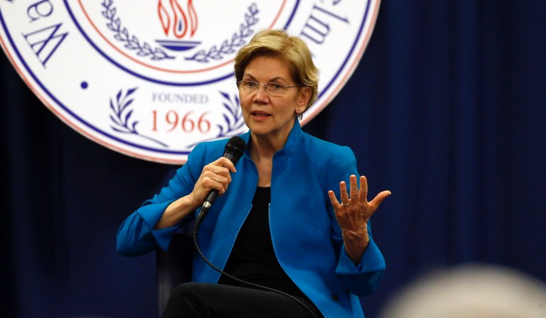 Bernie Sanders supporters signal for Warren to drop out and endorse him
