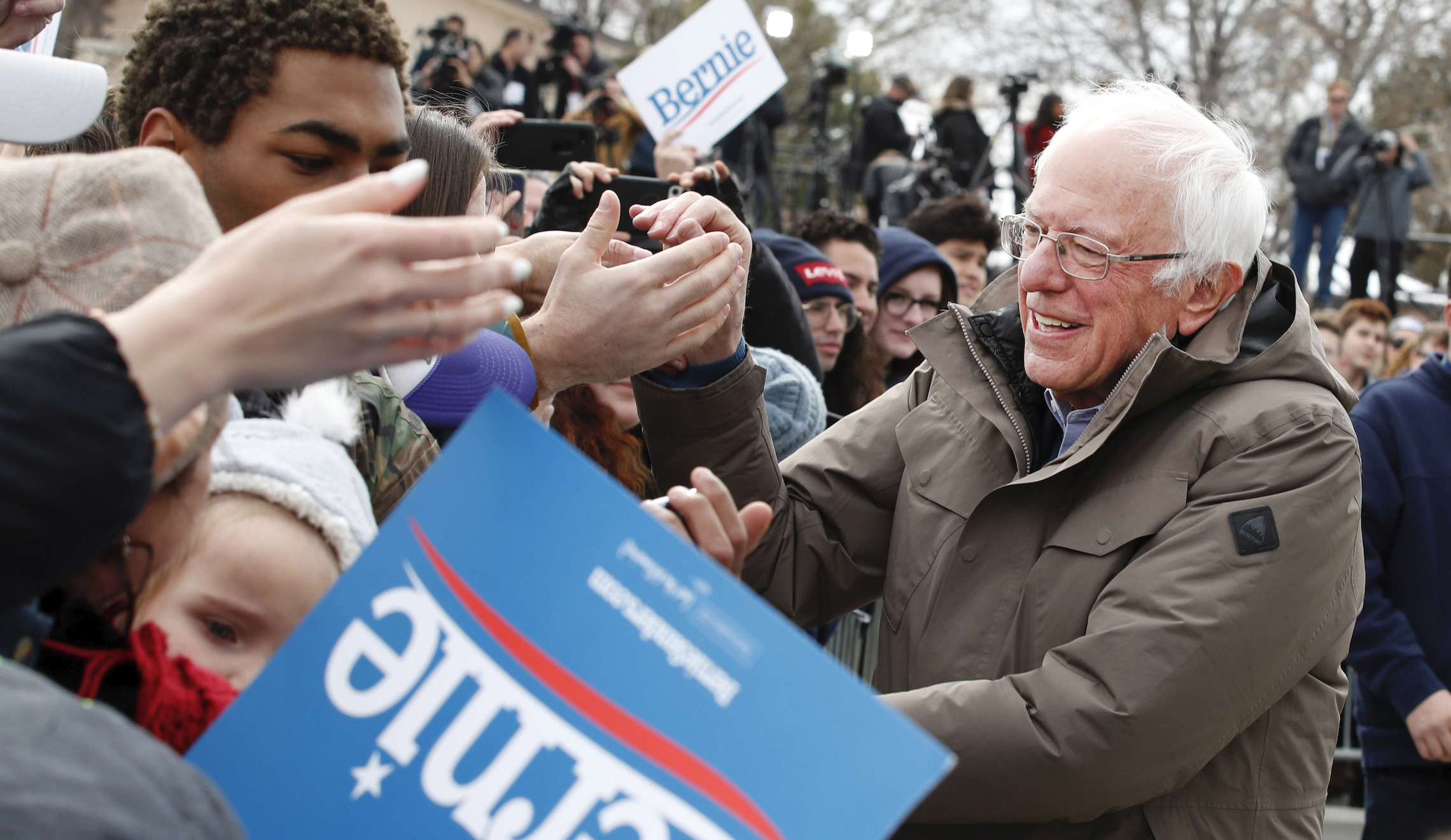 'Come on in!': Bernie Sanders welcomes Buttigieg and Klobuchar supporters