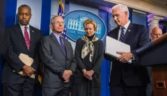 White House coronavirus safeguards include mandatory temperature checks and empty briefing room seats