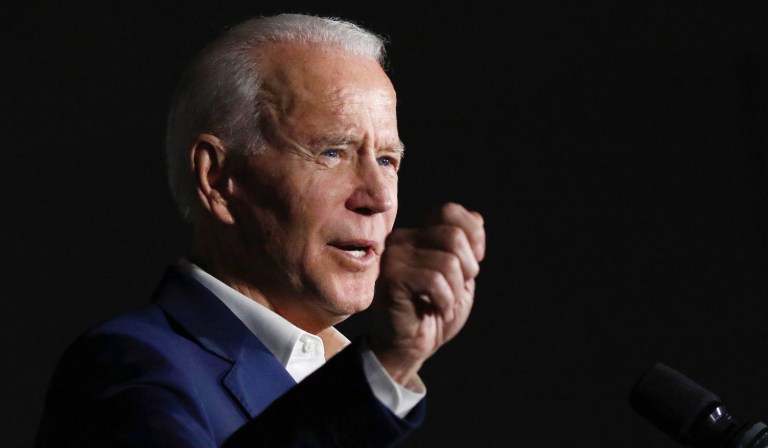 ‘This is not a Trump rally’: Biden tries to calm crowd after spate of protests at Michigan gathering