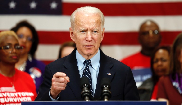 Biden laughs off chances he can convert Trump supporters who relish president’s ‘politics of division’