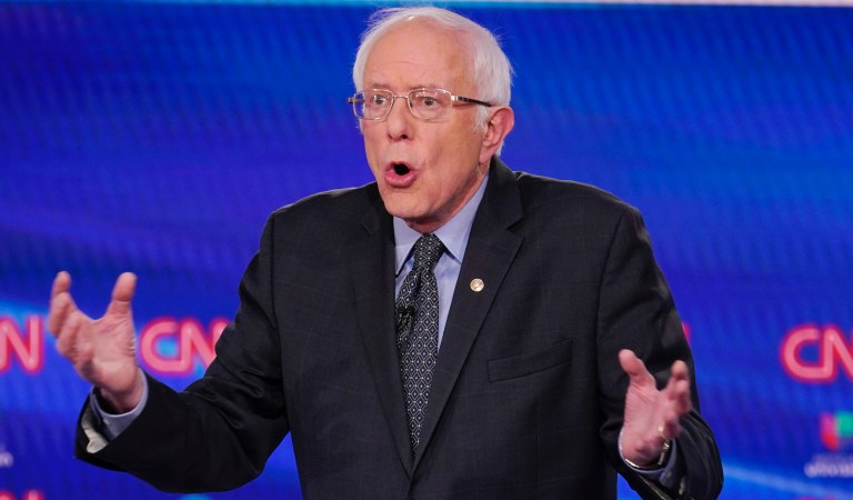 ‘Not a fighter’: Trump taunts ‘Crazy Bernie Sanders’ while trying to woo his supporters