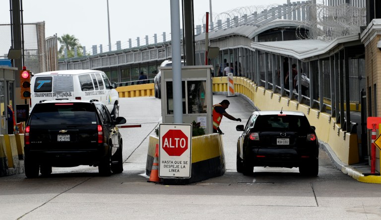 Claim they're going shopping: Border officials allow hundreds of Mexican vehicles to cross despite Trump ban