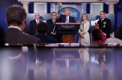 Coronavirus latest: Trump talks about opening up US while Boris Johnson shuts UK down