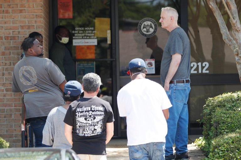New jobless claims totaled 4.4M last week, topping 26M over past five weeks