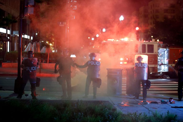Videos show aftermath of children brought to George Floyd protests who were allegedly maced and gassed by police