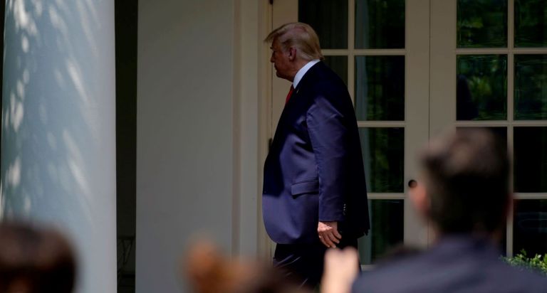 Give but no take: Newly disciplined Trump avoids questions from White House press corps