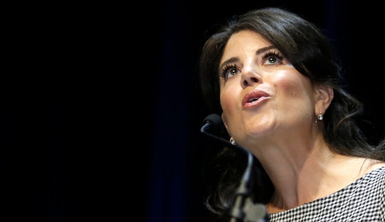 Former White house intern, who now leads programs against cyberbullying, Monica Lewinsky attends the Cannes Lions 2015, International Advertising Festival in Cannes, in southern France on June 25, 2015.