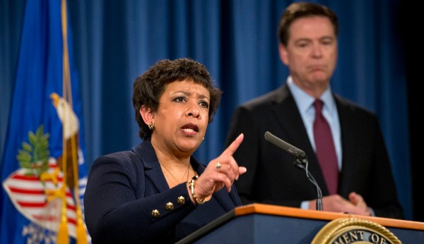 Loretta Lynch fires back at James Comey