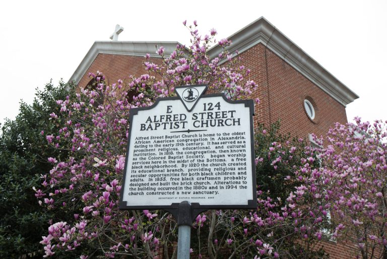 The historic Alfred Street Baptist Church in Alexandria, Va., is shown, where President Barack Obama and his family joined the congregation to celebrate Easter, Sunday, March 27, 2016.  