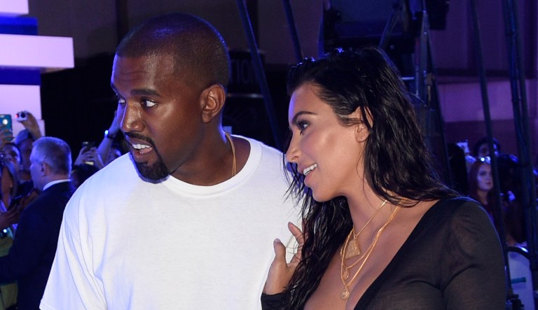 Kanye West, left, and Kim Kardashian West arrive at the MTV Video Music Awards at Madison Square Garden on Sunday, Aug. 28, 2016, in New York.
