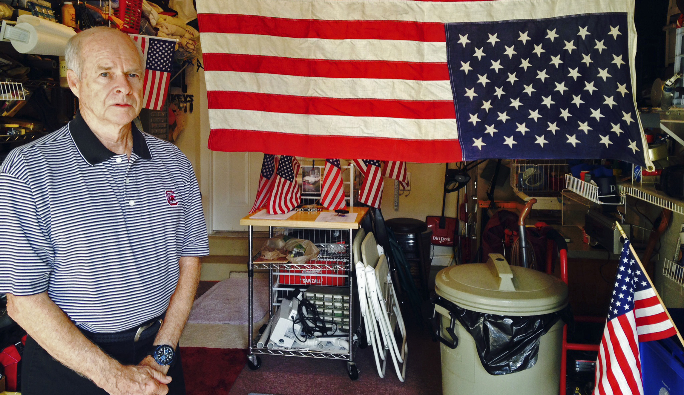 Air Force veteran sells home after being fined $100 a week for displaying US flag in flower pot