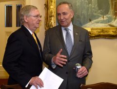 Chuck Schumer praises Mitch McConnell over defense of Robert Mueller investigation