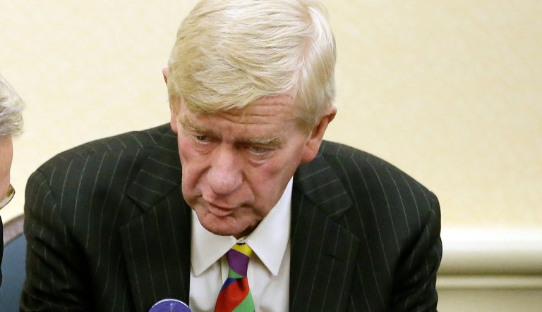 Libertarian vice presidential candidate Bill Weld at the National Libertarian Party Convention, Friday, May 27, 2016, in Orlando, Fla.