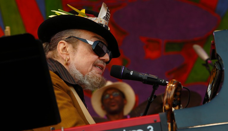 Dr. John performs at the New Orleans Jazz & Heritage Festival on Sunday, May 3, 2015, in New Orleans, Louisiana.