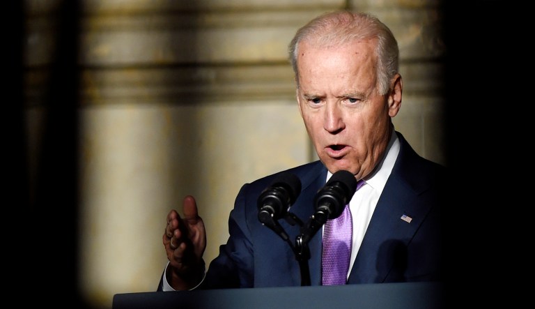 Vice President Joe Biden speaks at the National Archives in Washington, D.C.