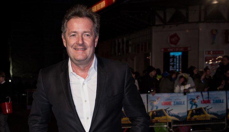 Piers Morgan poses for photographers upon arrival at the premiere of the film 'Eddie the Eagle' in London, Thursday, March 17, 2016.