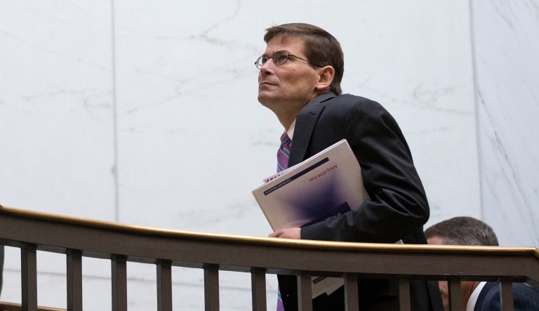 Acting CIA Director Michael Morell walks in the hallway of the Capitol building in Washington. Wednesday, Nov. 28, 2012. 