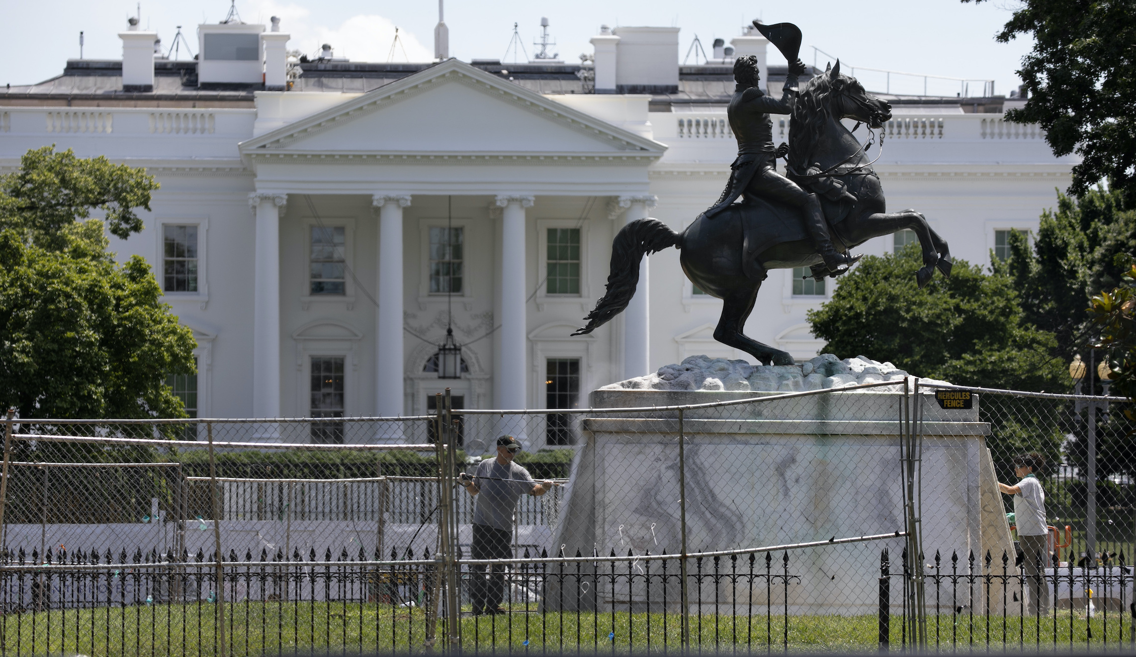 Three House Democrats say federal authorities should not interfere with mobs pulling down statues