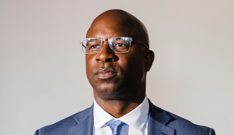 This undated photo, provided by his campaign, shows Jamaal Bowman, a first-time candidate who helped found the Cornerstone Academy of Social Action in 2009, who has picked up endorsements from Sen. Bernie Sanders and Alexandria Ocasio-Cortez in his race against U.S. Rep. Eliot Engel, a 16-term incumbent representing parts of the Bronx and suburban Westchester County. 