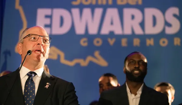 Democratic Louisiana governor distances himself from national party in reelection bid