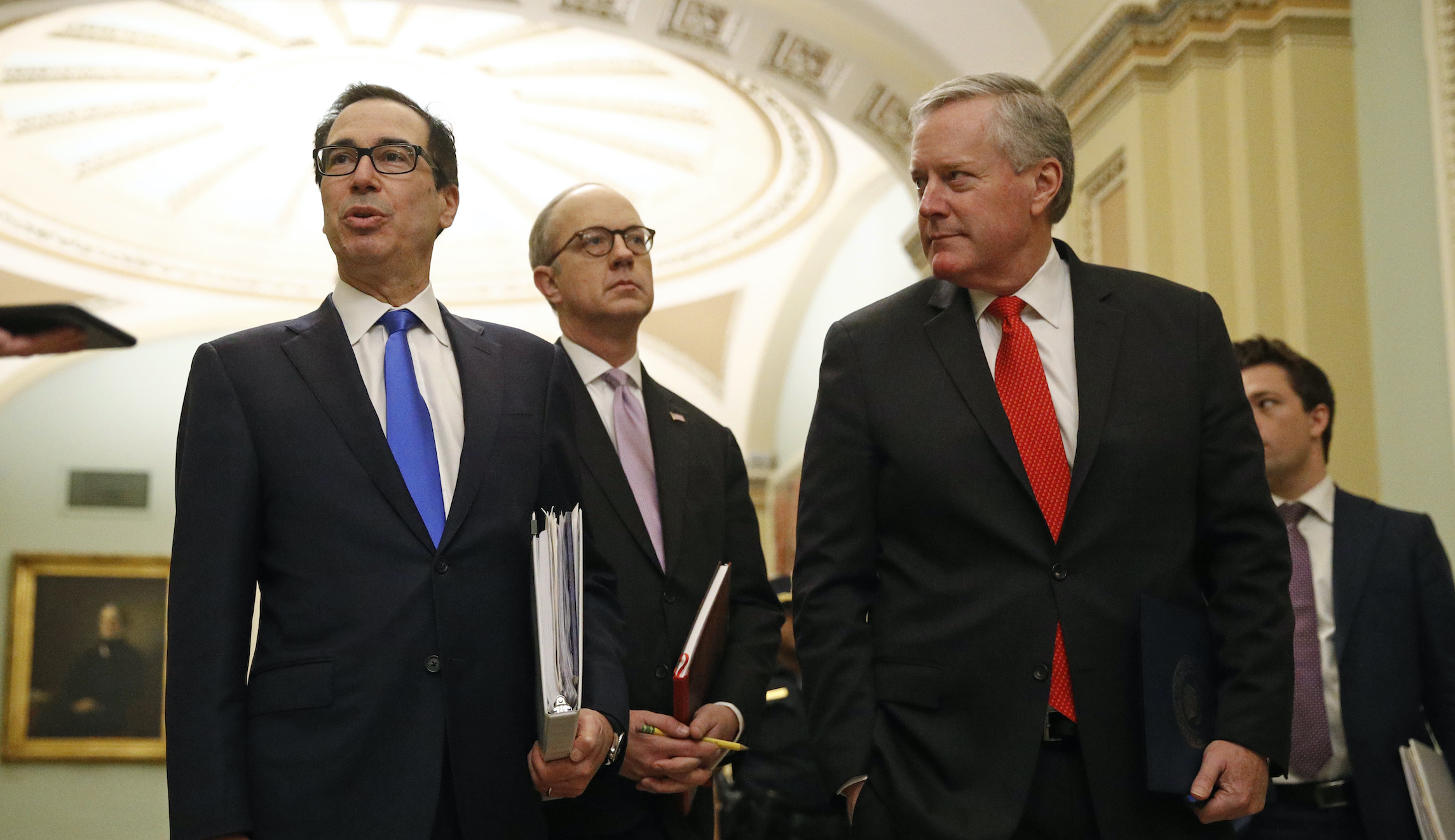 Mark Meadows joins White House negotiators in relief package talks while still a congressman