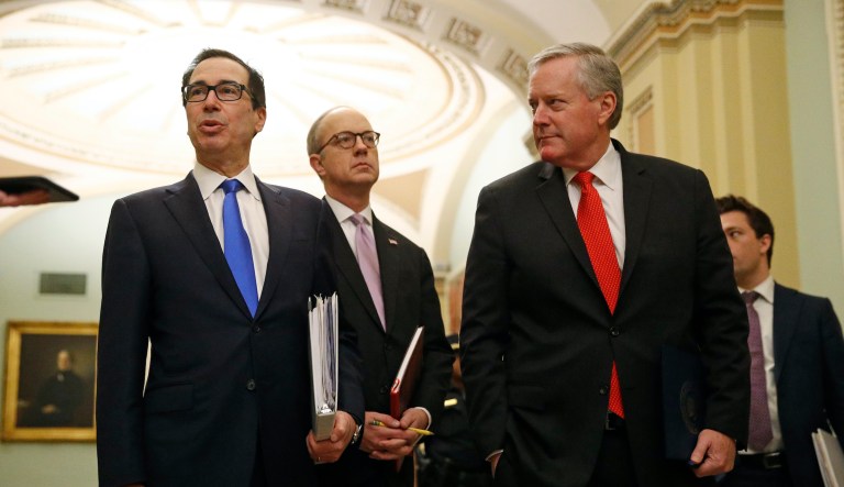 Mark Meadows joins White House negotiators in relief package talks while still a congressman