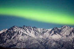Combination of solar flares and wind shift northern lights southward
