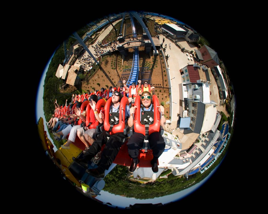 28 people rescued after being stuck on stopped roller coaster