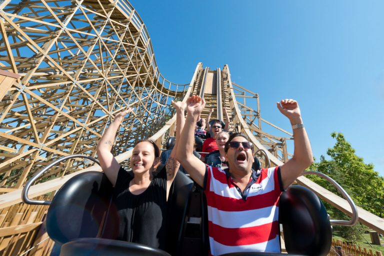 Six Flags Great Escape, the thrill capital of upstate New York, announces a brand-new roller coaster for 2024, The Bobcat. (Photo: Business Wire)