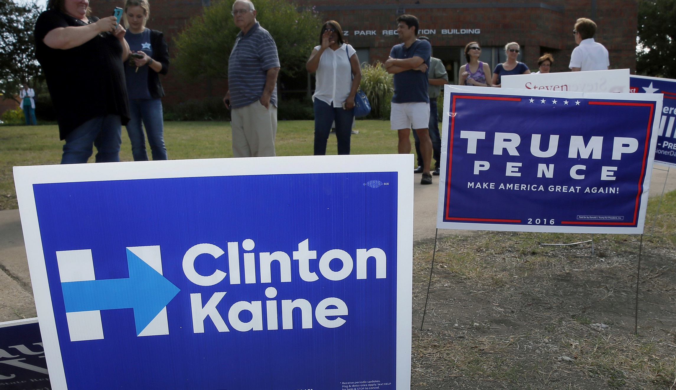 Election yard signs are as American as apple pie