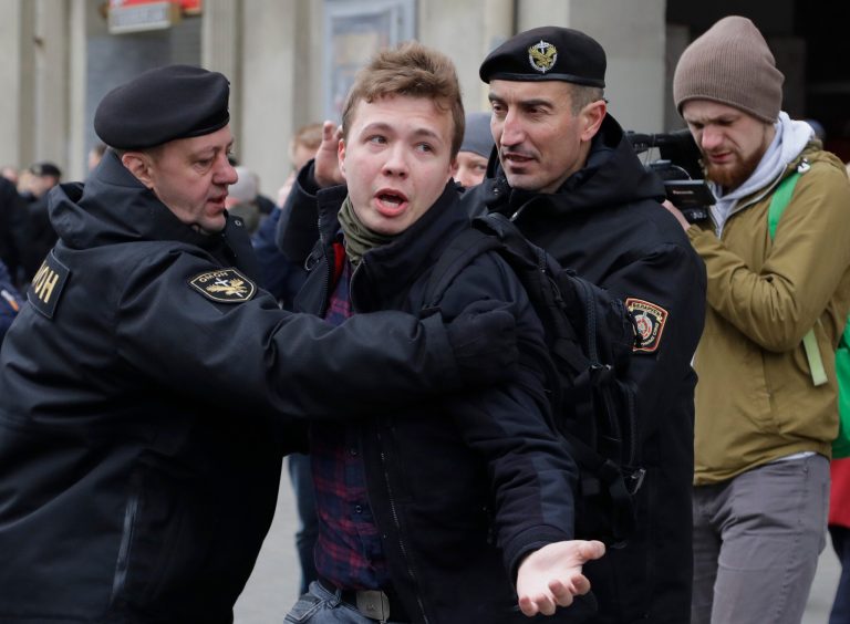 Detained Belarusian journalist Roman Protasevich paraded at media event and renounces dissident views Detained Belarusian journalist Roman Protasevich paraded at media event and renounces dissident views