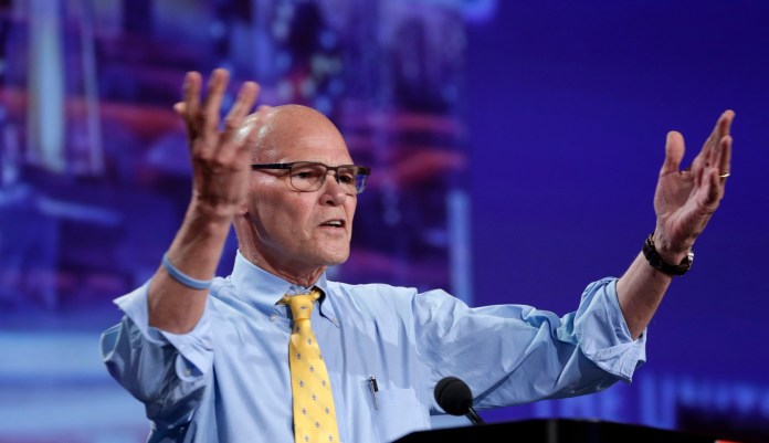 In a recent interview, Democratic strategist James Carville said he believed America's state was "pretty worrisome."