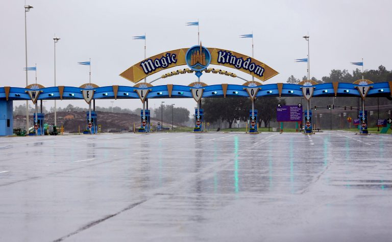 The entrance to the Magic Kingdom at Walt Disney World in Lake Buena Vista, Fla.