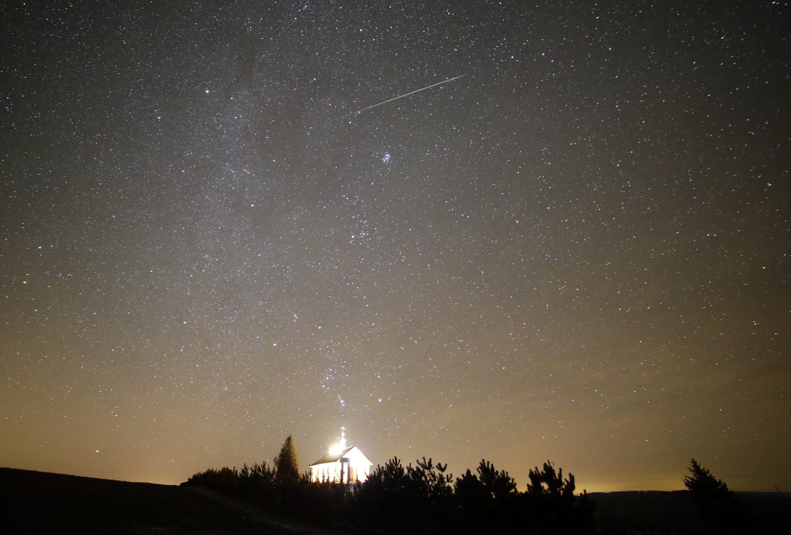 Belarus Geminids meteor shower