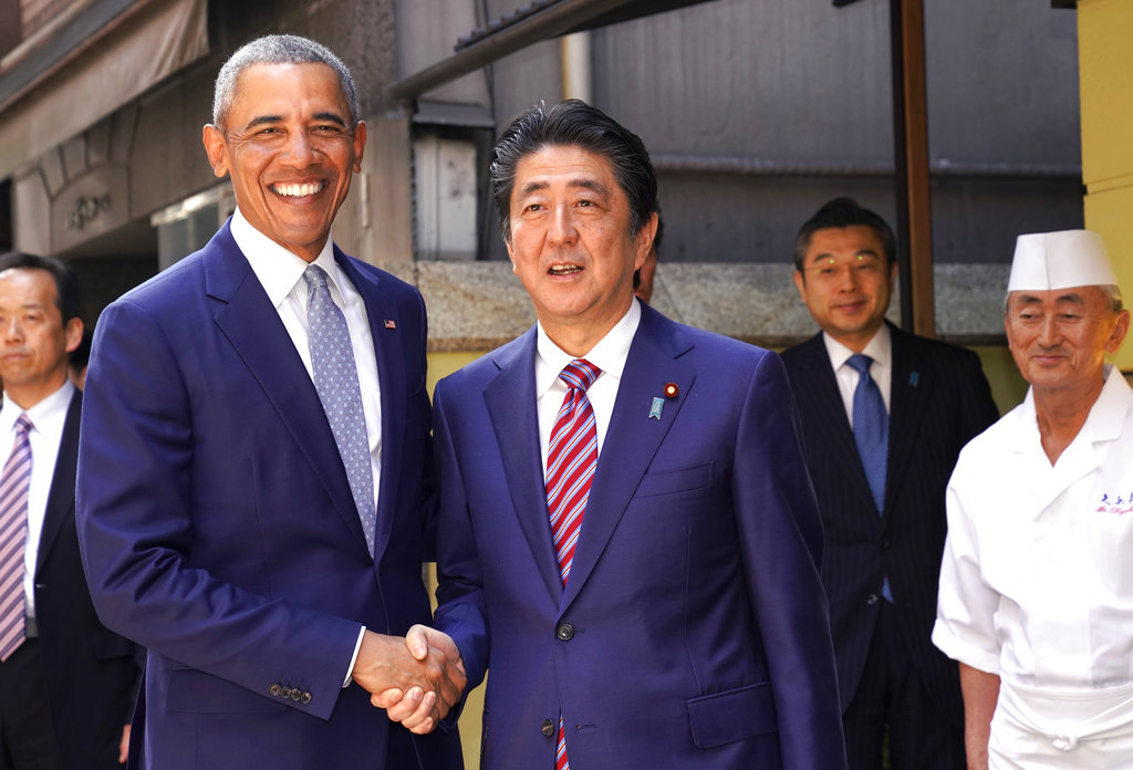 Barack Obama, Shinzo Abe, Yosuke Imada