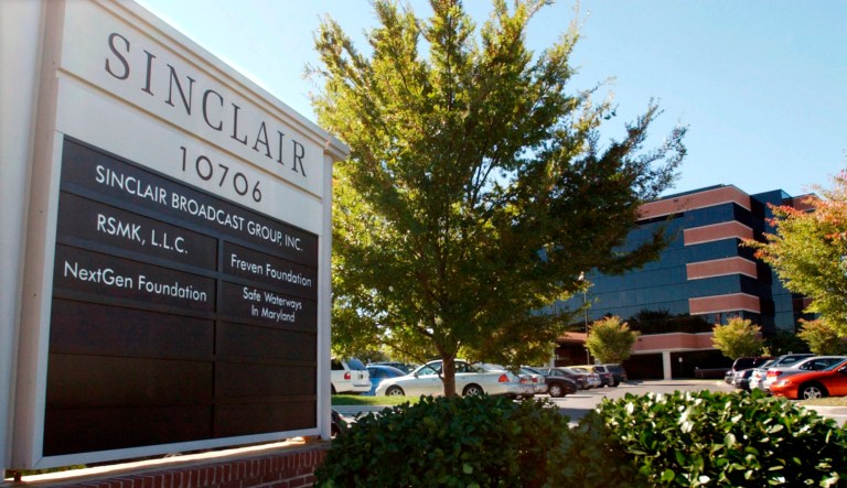 President Trump is jumping to the defense of the Sinclair Broadcast Group, which is under fire following the rapid spread of a video showing anchors at its stations across the country reading a script criticizing "fake" news stories. 