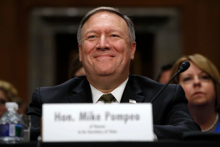 CIA Director Mike Pompeo's remarks will be the first chance for lawmakers and the public to hear directly from the former Kansas congressman about his approach to diplomacy and the role of the State Department, should he be confirmed to lead it. 