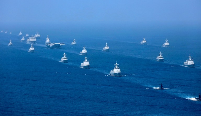 The Liaoning aircraft carrier is accompanied by navy frigates and submarines conducting an exercises in the South China Sea. China has announced live-fire military exercises in the Taiwan Strait amid heightened tensions over increased American support for Taiwan. 